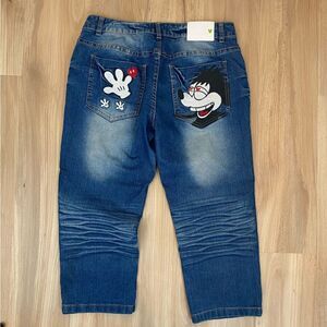 Disney Mickey Mouse Vintage Jean Capris